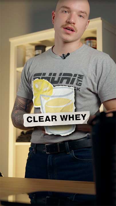 Nico im Video zum Clear Whey