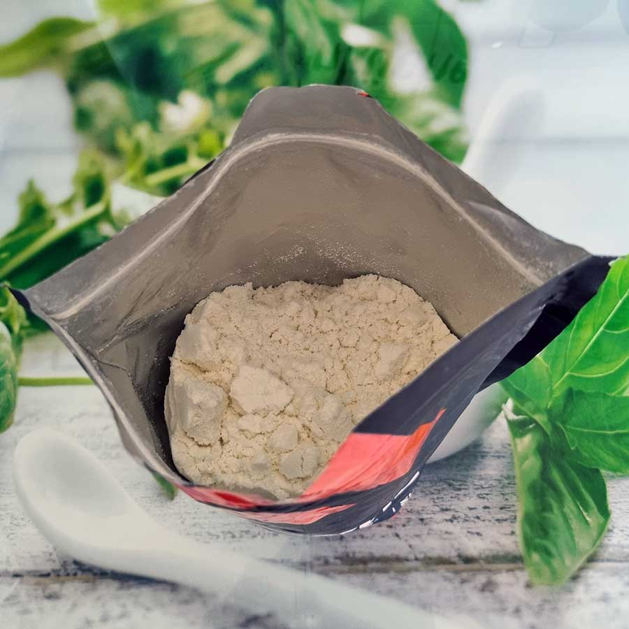 Blick in frisch geöffnete Tüte ESN Iso-Whey Hardcore