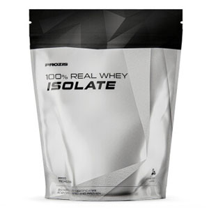Prozis 100% Real Whey Isolate – silberne Standbodenverpackung