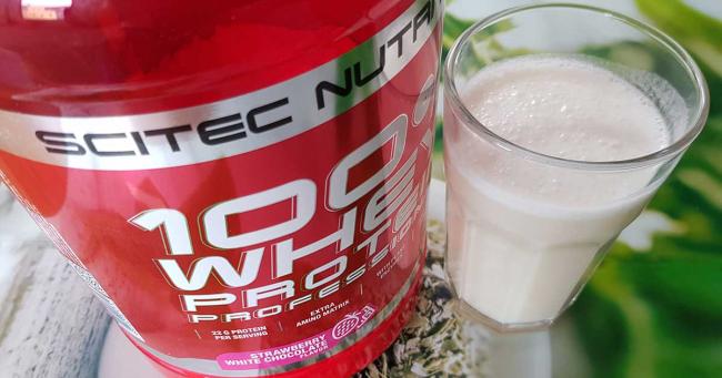 Bild zeigt 100% Whey Professional von Scitec Nutrition Test