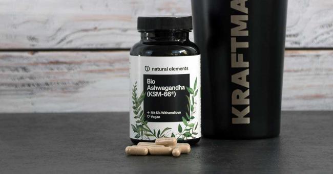 Bild zeigt Natural Elements Bio-Ashwagandha KSM-66®